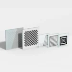 Custom Black Coating on Glass Test Calibration Targets / Charts / Masks