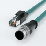 M12 A-Coded 8 Pin Male to RJ45 GigE vision Cat5E High Flex Ethernet Cable | For Machine Vision
